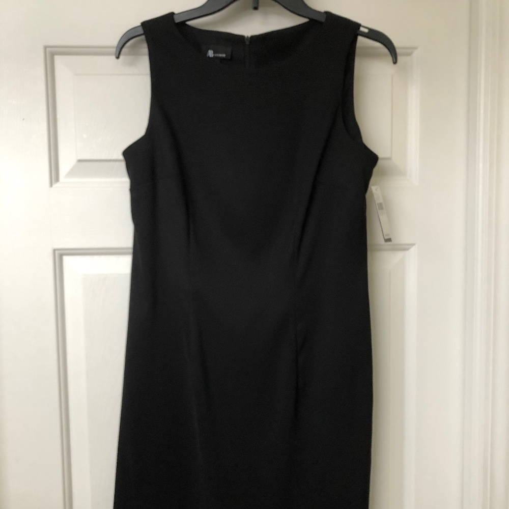 AB Studio Stretch Mid-Length Black Dress